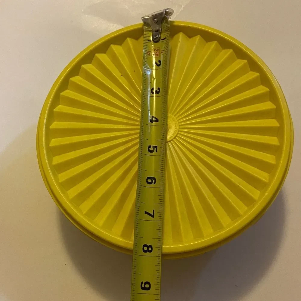 Tupperware Sunny Yellow Container with Lid # 1204-3